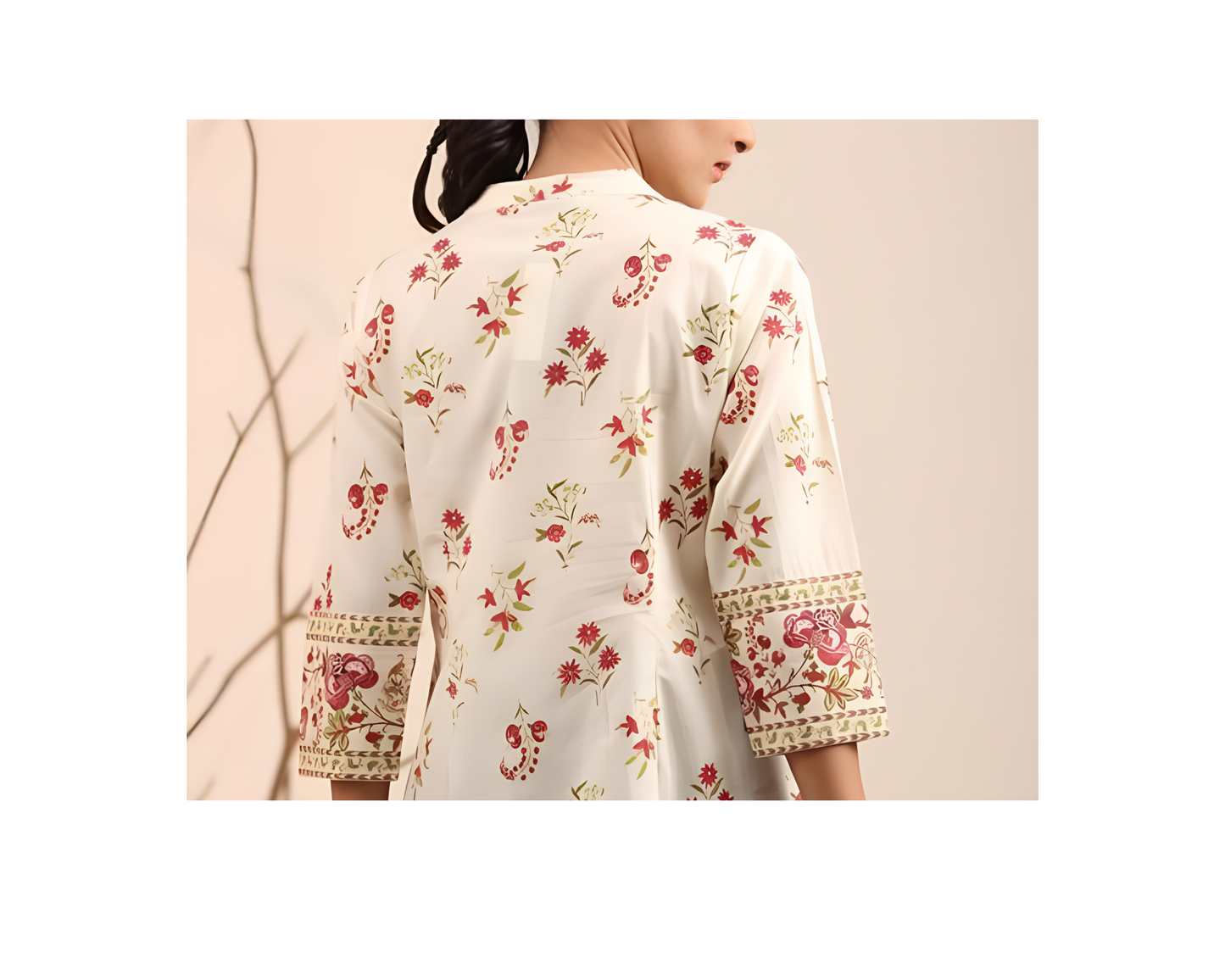 Jaipuri Floral Empire Top
