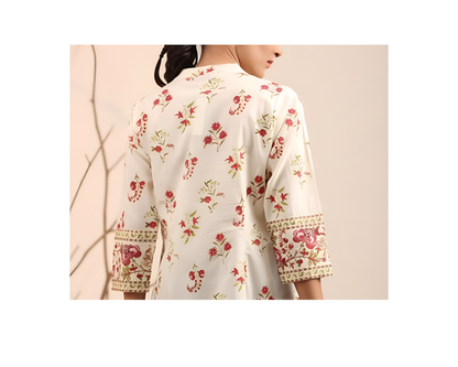 Jaipuri Floral Empire Top