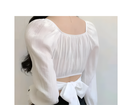 Crop top For women's& Girls In White Colour