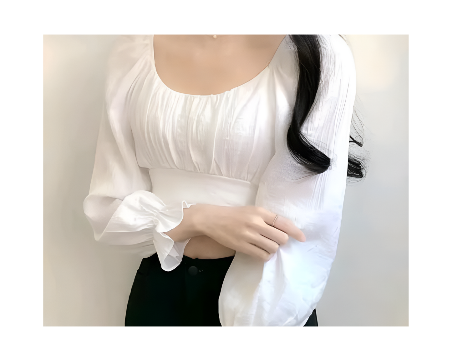 Crop top For women's& Girls In White Colour