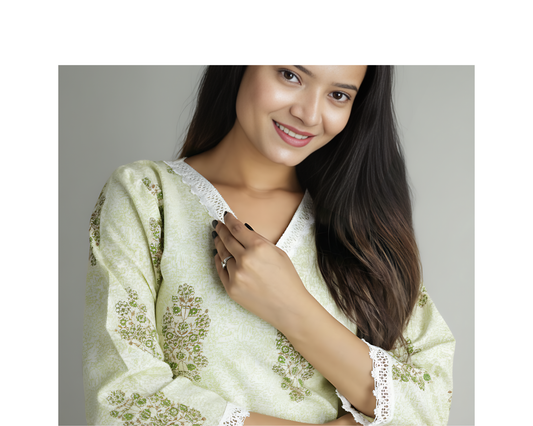 Cotton Printed Short Kurti