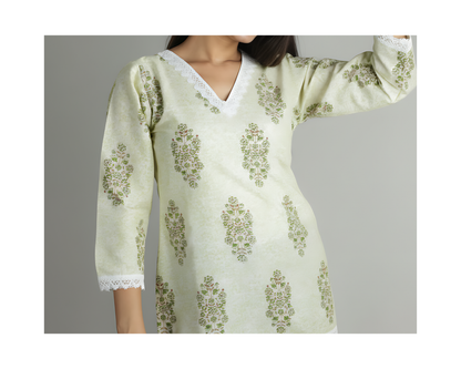 Cotton Printed Short Kurti